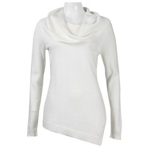 Asymmetrical Hem  Sweater (16PK99670/IVORY)